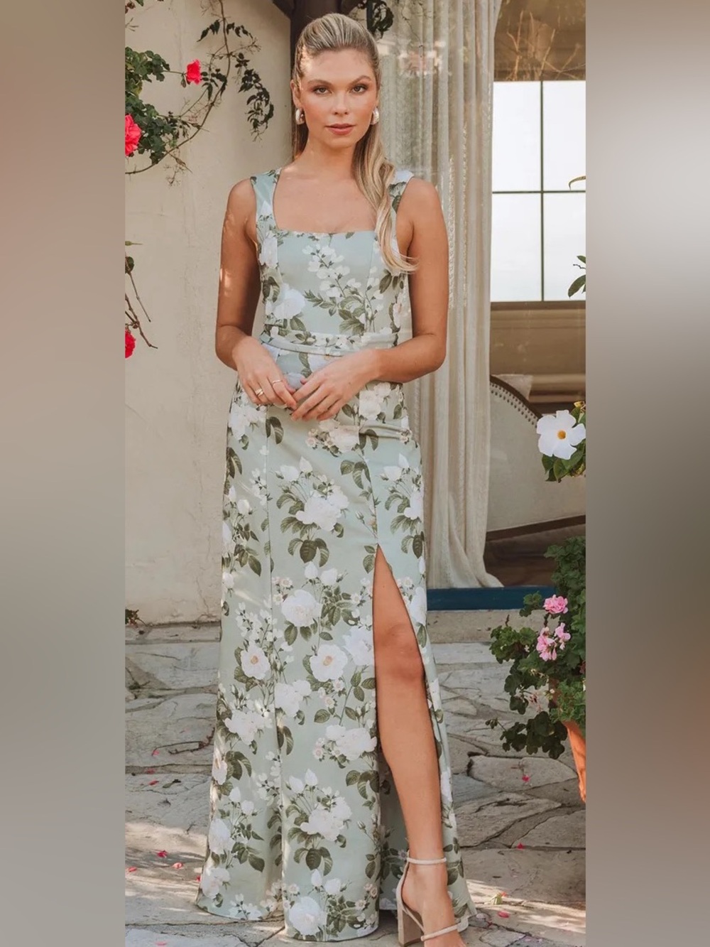 Show Me Your Mumu Paris Gown Secret Garden Stretch Size Small